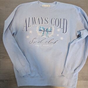 Simply Southern Blue Always Cold Sweater